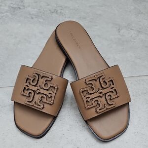Tory Burch Tan Slide Sandals